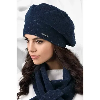 Čepice Dámský baret model 163229 tmavě modrá - Kamea tmavě modrá uni