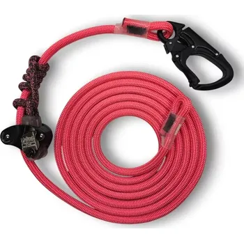 Lano Polohovací lanyard COURANT FLEXBEE V2 COMPLETE KIT + SNAPO PINK DRAGON 4 m