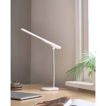 Lampička Kancelářská stolní lampa multifunkční bílá odnímatelné světlo plynulý stmívač funkce CCT Beliani