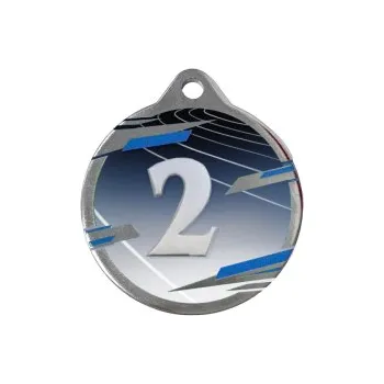 UV medaile s umístěním UV32004 - 32 mm, Stříbro