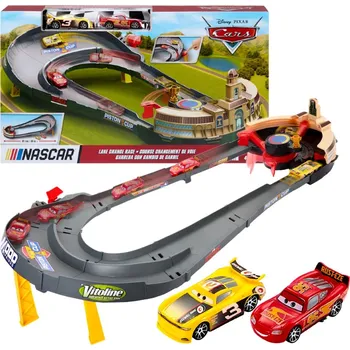 Dětské zboží Mattel Cars Auta závodní sada Lane Change Race + 2 autíčka HXJ33