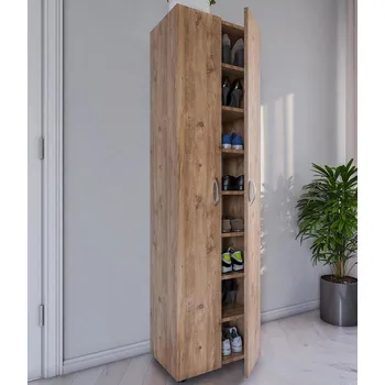 Botník Vcm Botník Ulas-XL 8-přihrádkový, dub medový