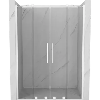 Sprchové dveře Mexen Velar Duo posuvné sprchové dveře 160 cm, transparentní, bílé - 871-160-000-02-20 Sprchové dveře