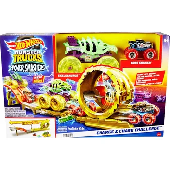 autodráha Hot Wheels Monster Trucks Charge & Chase Challenge HYT07