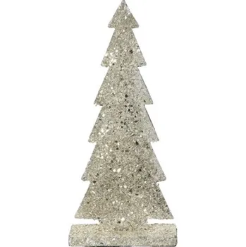 Vánoční dekorace Vánoční dekorace stromeček 37 cm stříbrná