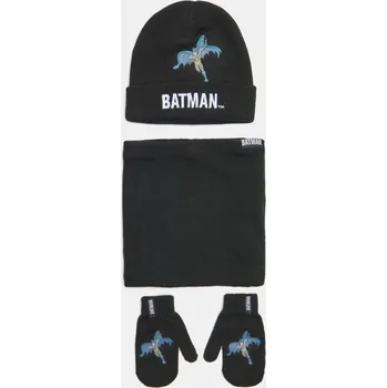 Čepice Sinsay - Sada: Čepice, nákrčník a rukavice Batman - černá - 998FT-99X - 998FT-99X-M