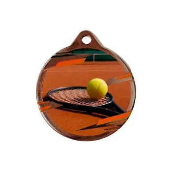 Tenisová medaile UV50011 - 50 mm, Bronz