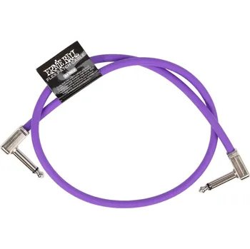 Příslušenství ke zvukové technice Ernie Ball Flex Purple 60,96 cm Lomený - Lomený Patch kabel