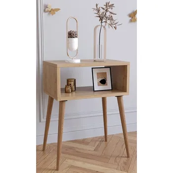 Noční stolek Vcm Noční stolek Singol M, dub medový