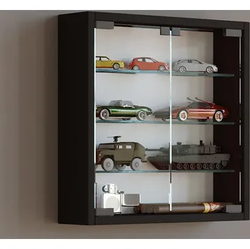 Komoda Vcm Nástěnná vitrína Mandosa S, černá