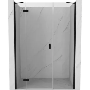 Sprchové dveře Mexen Mist-H sprchové dveře otvíratelné levé 150 cm, transparentní, černé - 8A5-150-001-70-00-L Sprchové dveře