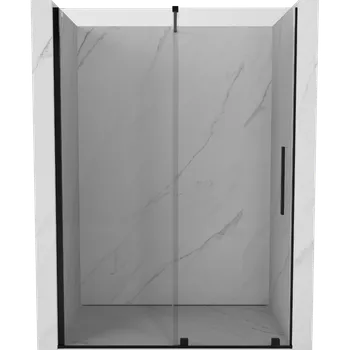Sprchové dveře Mexen Velar sprchové dveře posuvné 140 cm, průhledné, černé - 871-140-000-01-70 Sprchové dveře