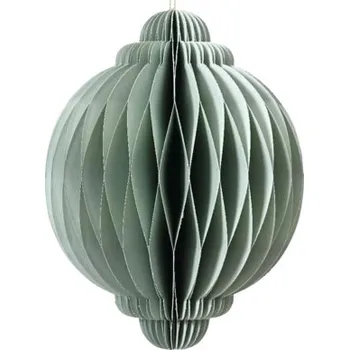 Vánoční ozdoba Vánoční ozdoba koule papírová 20 cm zelená