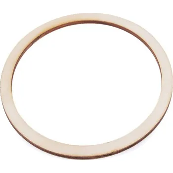 Lapač snů Dřevěný kruh Ø12 cm plochý, barva přírodní sv.