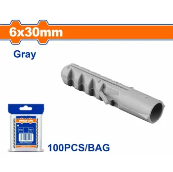 Hmoždinka Wadfow Hmoždinka natloukací 6x30mm, sada 100ks