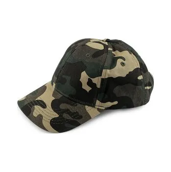 Kšiltovka Bavlněná kšiltovka unisex vhodná k dozdobení - 1 ks - 27 zelená maskáčová