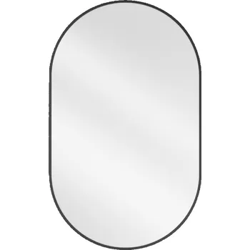 Zrcadlo Mexen Loft zrcadlo koupelnové oválné 90 x 55 cm, černý rám - 9851-090-055-000-70 Koupelnová zrcadla