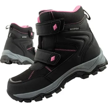 Dětská treková obuv Lee Cooper dětské zimní sněhule nepromokavé zateplené černé 29