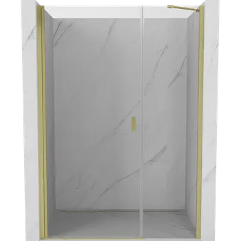 Sprchové dveře Mexen Mist-B sprchové dveře s otevíráním 110 cm, transparentní, zlaté kartáčované - 8A2-110-001-55-00 Sprchové dveře