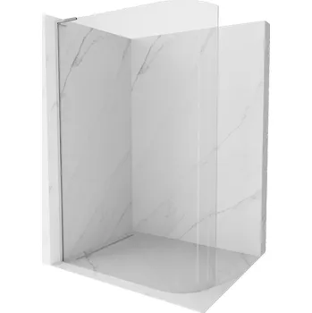 Mexen Kioto-R L sprchová stěna zaoblená Walk-in 80 x 200 cm, transparentní, chrom - 800-080-103-01-06 Sprchové stěny