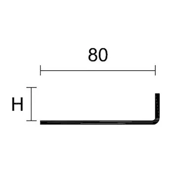 Stavební profil Obvodový profil Mapei základna perforovaná CPLB/2 hliník