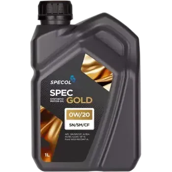Motorový olej SPECOL SPEC GOLD SYNTHETIC SN/SM/CF 0W/20 1L