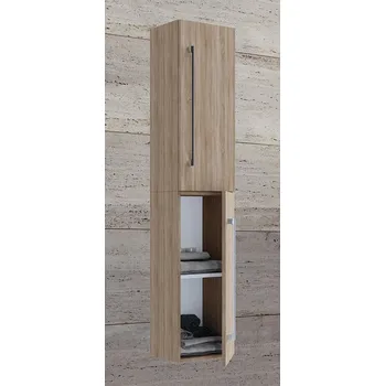 Koupelnový nábytek Vcm Koupelnová vysoká skříňka s velkými dveřmi VCB 6, dub sonoma