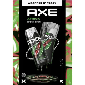 Sprchový gel Axe Africa sada: deodorant, 150 ml + sprchový gel, 250 ml