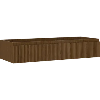 Koupelnový nábytek Mexen Rivel koupelnová skříňka pod umyvadlo 120 cm, 1 zásuvka, drážkovaná, ořech - 91A20-12023-1-BF86 Koupelnové skříňky