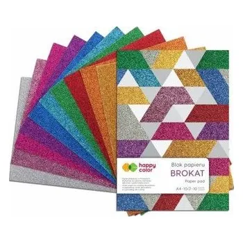 Set školních potřeb Blok A5/10K Brokat HAPPY COLOR