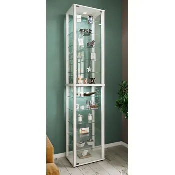 Knihovna Vcm Stojací vitrína Kavisa XXL, bílá