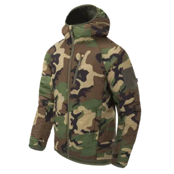 Pánská větrovka Helikon-Tex bunda s kapucí WOLFHOUND Climashield Apex - US woodland - L