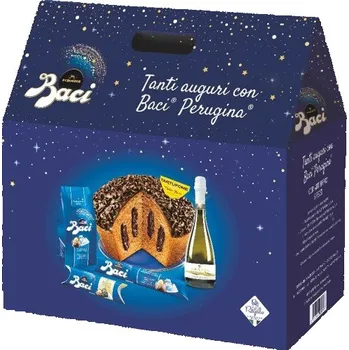 Dárkový potravinový koš ITALTRADE GROUP - Vánoční krabice Baci Perugina 1,65kg