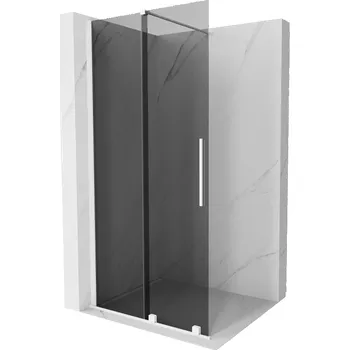 Mexen Velar posuvná sprchová stěna Walk-in 90 x 200 cm, grafit 8 mm, bílá - 871-090-000-43-20 Sprchové stěny