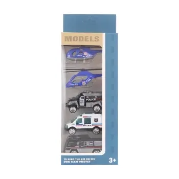 autíčko Dudlu Sada policejních kovových aut