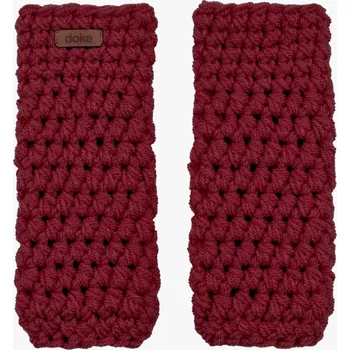 Rukavice Doke Háčkované návleky Bordo Velikost: Pro dospělé (vhodné i pro děti od 12 let)