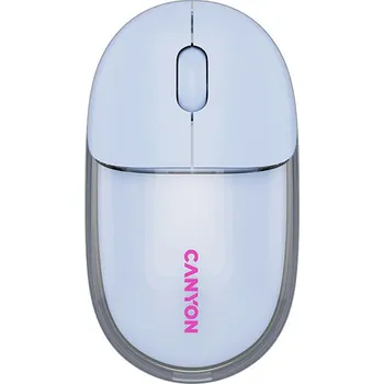Myš CANYON OnClick 24 BT/ Wireless Transparent/Blue