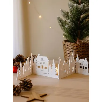 Vánoční dekorace Sinsay - Vánoční dekorace ve tvaru domečku - bílá - 042GJ-00X - 042GJ-00X-ONE