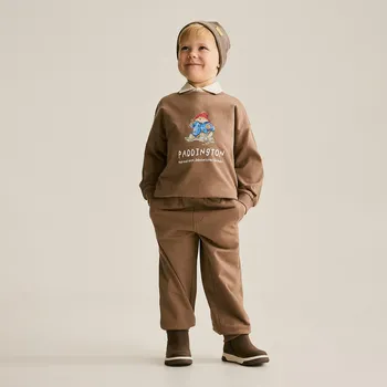 Dětská móda Reserved - Bavlněný komplet Paddington - kávová - 097FI-84X - 097FI-84X-98