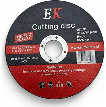 Vrták Kotouč na řezání kovu 125x1,0 INOX, silný