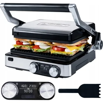 Kuchyňský gril Elektrický gril Topinkovač na panini Yoer 2000W + Časovač a regulace teploty
