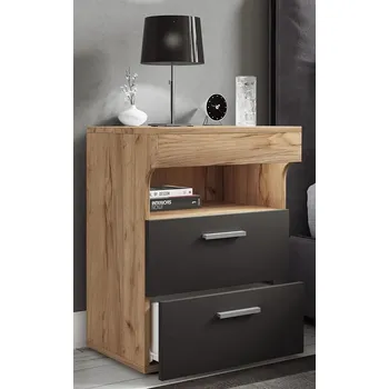 Noční stolek Vcm Noční stolek Slepal L, antracit