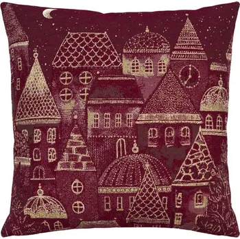 Vánoce Sander Sander Notte Santa 45x45 berry - Povlak na polštář 846287-41