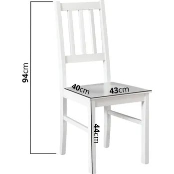 Jídelní židle BOS 4D Bílá