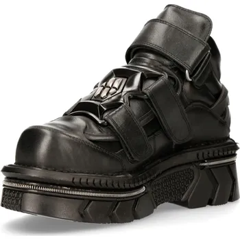 Pánská zimní obuv Boty Gotika z New Rock - M-285-S53 ITALI NEGRO - černá