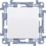 Tlačítko zapínací, bez piktogramu, řazení 1/0, 10 A / 230 V~, bezšroubové svorky, Simon 10 CP1C.01/11, bílá