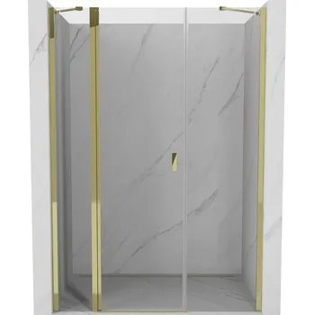 Mexen Mist sprchové dveře křídlové 120 cm, transparentní, zlaté - 8A4-120-001-50-00 Sprchové dveře