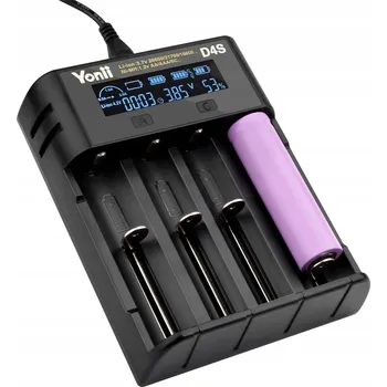 RYCHLÁ NABÍJEČKA BATERIÍ AA, AAA, 18650, 21700, 26650, D4S