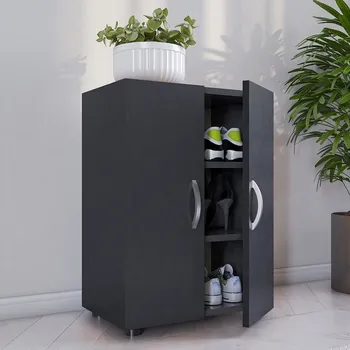 Botník Vcm Botník Ulas 3dílný, antracit