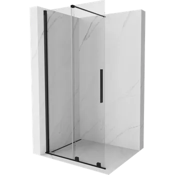 Mexen Velar posuvná sprchová zástěna Walk-in 70 x 200 cm, transparentní 8 mm, černá - 871-070-000-03-70 Sprchové stěny